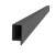 Uzavřený profil L 70 x 34 x 55 x 2 (S235), černý