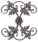 Kovářský ornament H 450 x L 405, 16x8 mm