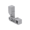 Plastová spojka - pohyblivý rohový díl pro profil 20x20x1.5mm