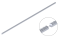 Hřeben kov 22x22 mm, L-2000 mm, M4 do 3500 kg, pozinkovaný