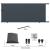 Posuvná brána hliníková 4000 x 1862 mm s pohonem TUS4324KSD