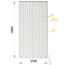 Perforovaný plech 1000x2000x1.5mm síťový vzor pozink