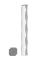Tyč čtvercová plná 12x12mm černá S235 zdobená po hranách (L=6000mm)