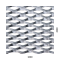 Tahokov Fe kosočtvercové oko 62x25 mm, můstek 9 mm (1000x2000x1,5 mm)