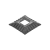 Patka 80 x 80 x 16 mm, tloušťka 4 mm, otvor 26 x 26 mm