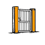 Brány a branky - Rozměry průjezdu (š. x v.) - 350cm x 130cm