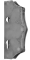Kazetová sestava pro branku 230 x 93 x 30 mm