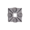 Patka 54 x 54 x 6 mm, otvor 12,5 x 12,5 mm