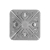 Ozdobná rozeta 3D, 76x76x2mm, výška 7mm, výlisek