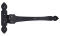 Kovový závěs matný povrch RAL9005