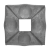 Patka 90 x 90 x 8 mm otvor 26 mm