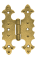 Závěs ozdobný černý zlatý 80 x 50 mm