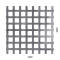 Děrovaný plech Fe, otvor:10x10mm, rozteč:15mm, 1000x2000x1mm