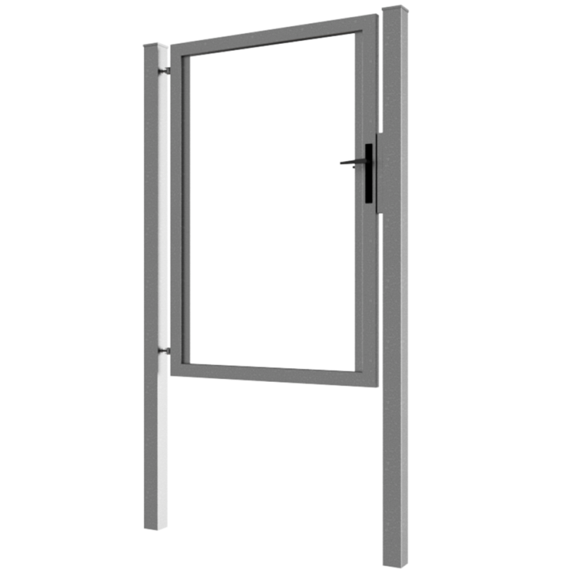 Branka pro dřevěnou výplň VODOROVNÝMI, přisazenými latěmi - Povrchová úprava: Žárové pozinkování, Světlá šířka: 120cm, Světlá výška: 140cm