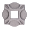 Patka 100 x 100 mm, otvor 30 x 30 mm, bez povrchové úpravy