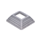 Krytka plechová 85 x 75 x 29 mm, díra 42 x 32 mm