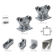 Samonosný set do 230 kg, děrovaný profil 60 × 60 × 6000 mm, Zn