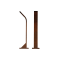 Venkovní LED osvětlení STIK S UP (H-404mm), barva CORTEN