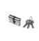 Cylindrická vložka EURO 23/23mm niklová, 3 klíče, šroub M5x65mm (LOCINOX)