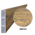 Hliníkový profil 80 x 16 x 6000 mm, struktura OŘECH