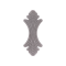 Ozdobná patka 145 x 60 x 4 mm